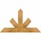 Ekena Millwork Saratoga Rough Sawn Timber Gable Bracket, Western Red Cedar, 36"W x 21"H x 4"D x 4"F, 14/12 Pitch GBW036X21X0404SAR00RWR - alternate 1